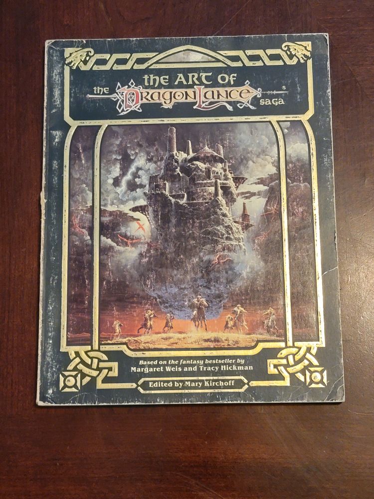 The Art of the Dragonlance Saga book, 1987 edition.