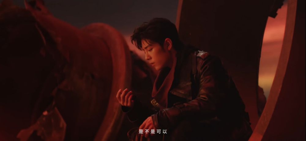 Xiao Zhan no MV de "Us", do seu primeiro álbum solo