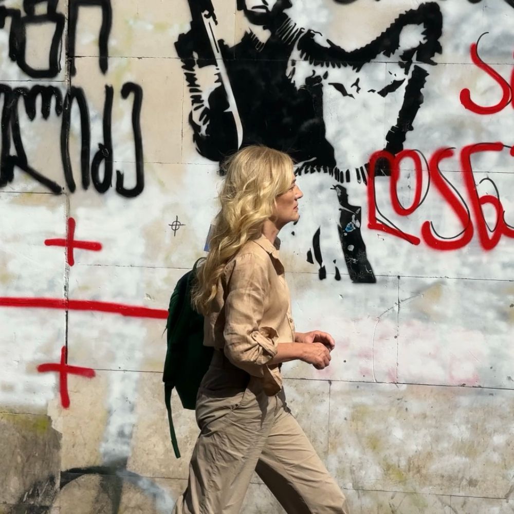 Australian journalist Prue Lewarne in Tbilisi, Georgia. 