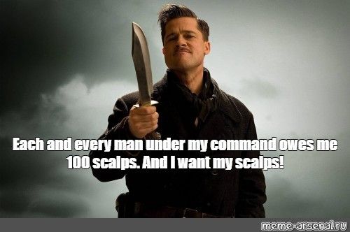Brad Pitt's on Inglourious Basterds movie