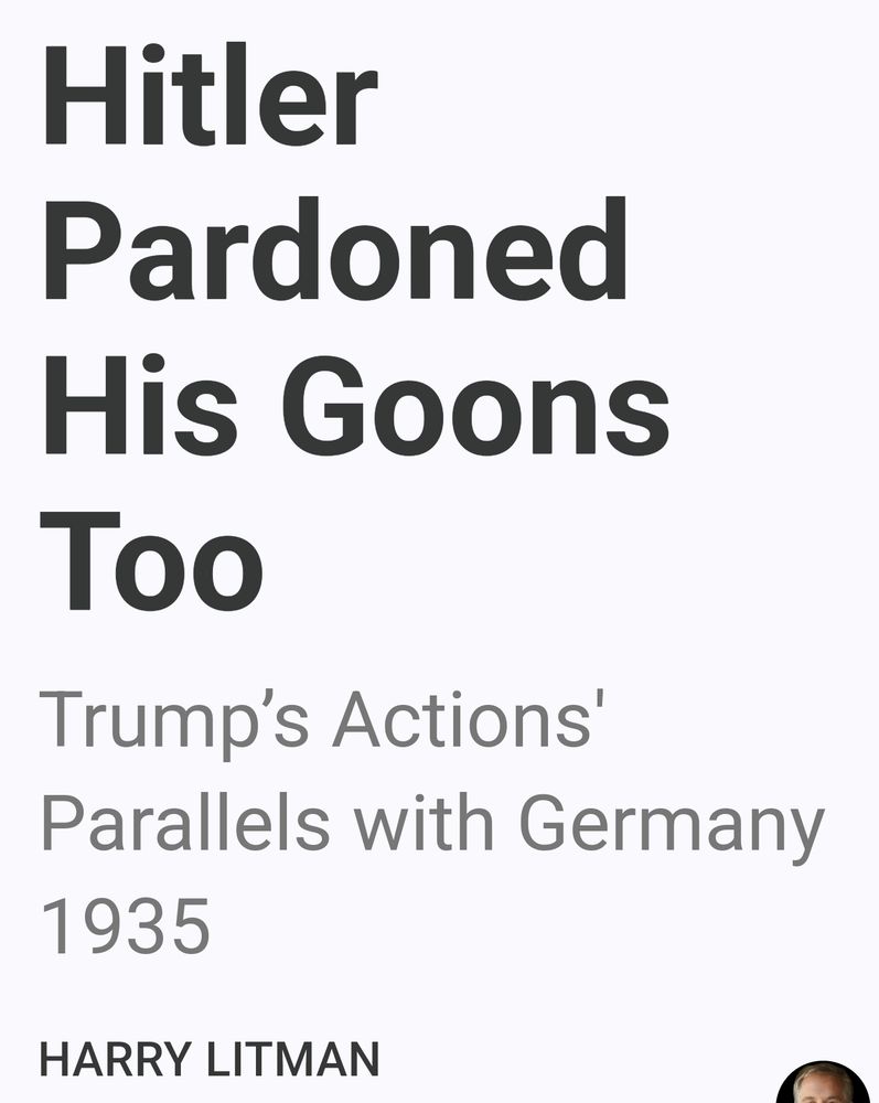 Hitler Pardoned His Goons too by Harry Litman