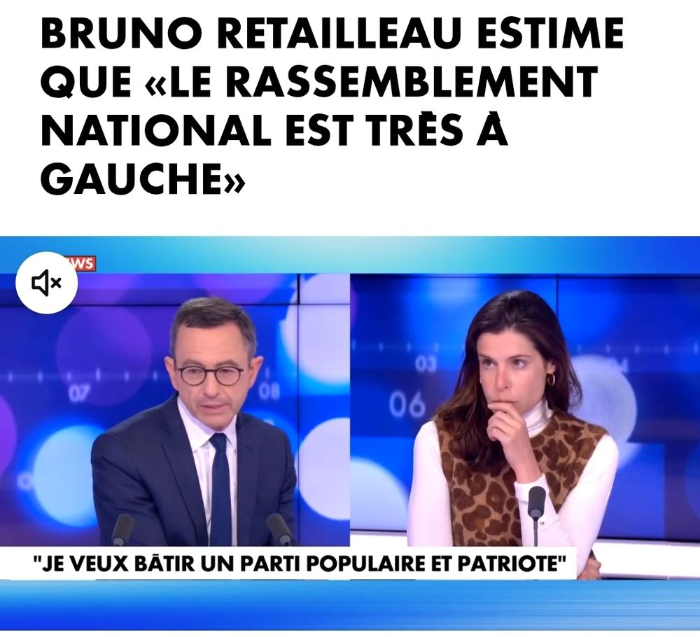Bruno Retailleau qui dit de la merde sur une chaîne de merde.