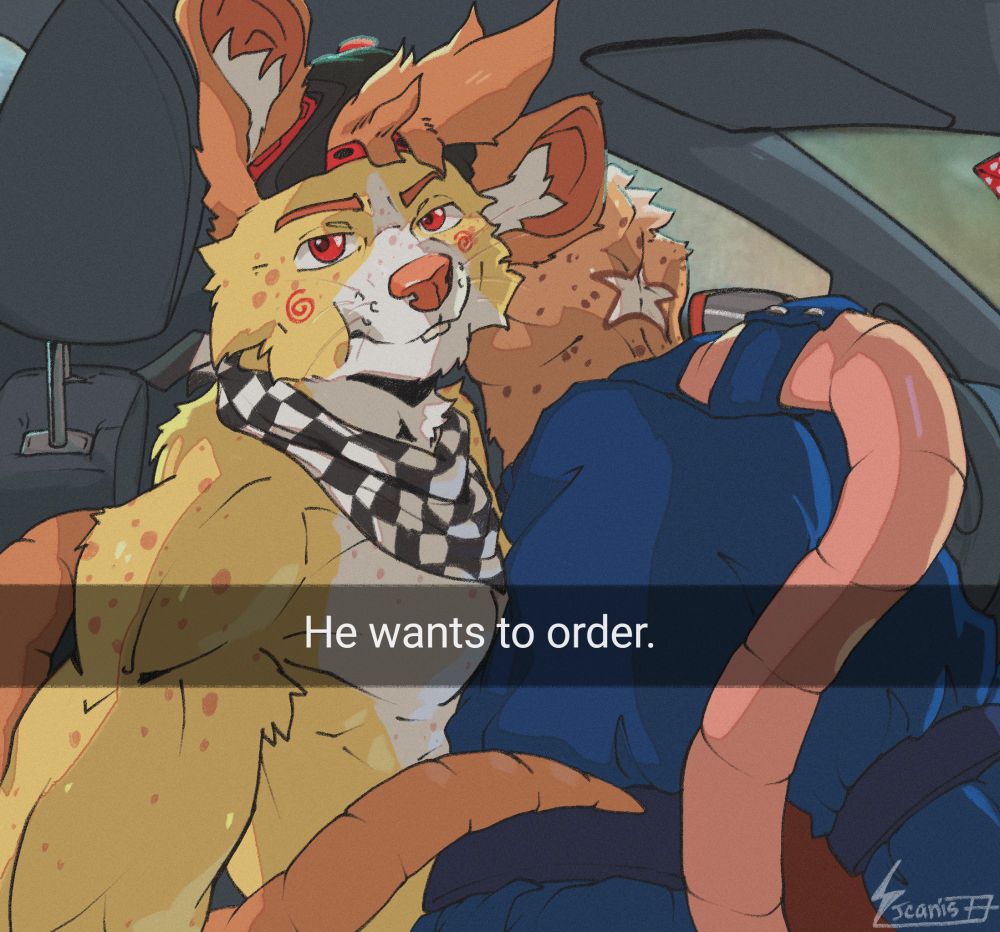 He wants to order.