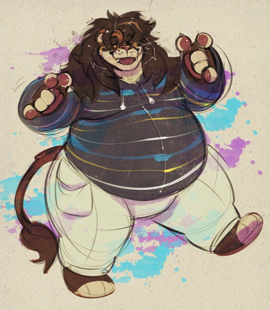 Rotund, fat , scrumptious, silly , chonky kitty big cat