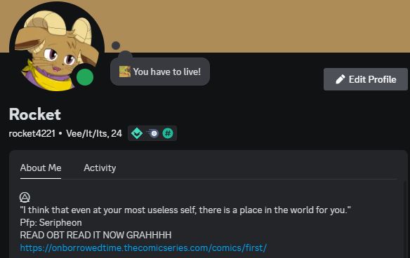 Discord ID: rocket4221