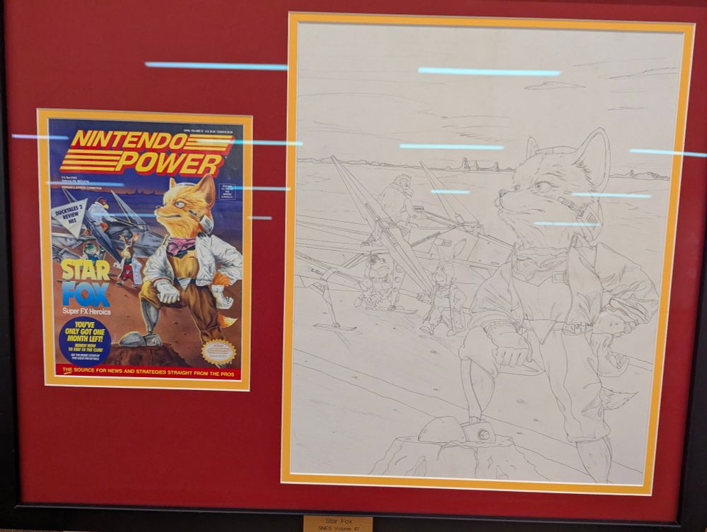 Star Fox cover and the penciled artwork of the cover