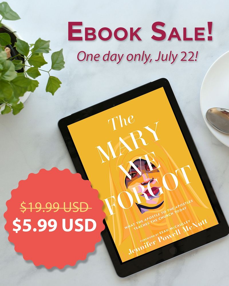 An image of the book on Kindle with the words, "Ebook Sale! One day only, July 22!"