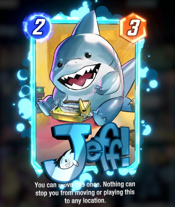 It's Jeff! Gold finish, Blue Krackle Flare, Blue Ice Border, Food Fight Variant.