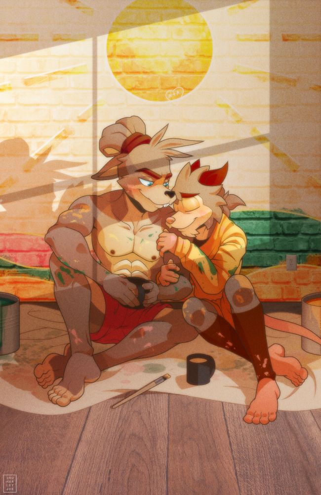 Art pieces that show Austin and Harley being in love with each other