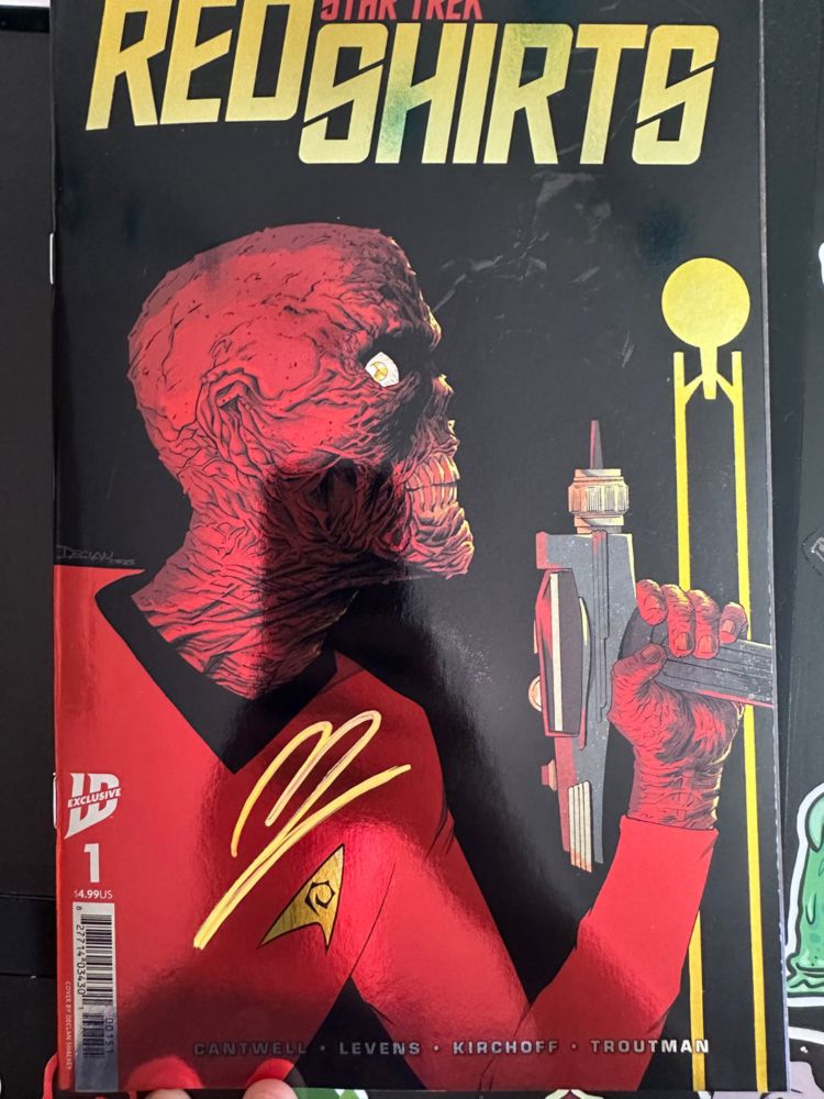 STAR TREK: RED SHIRTS #1 - Signed Exclusive Foil Cover Variant