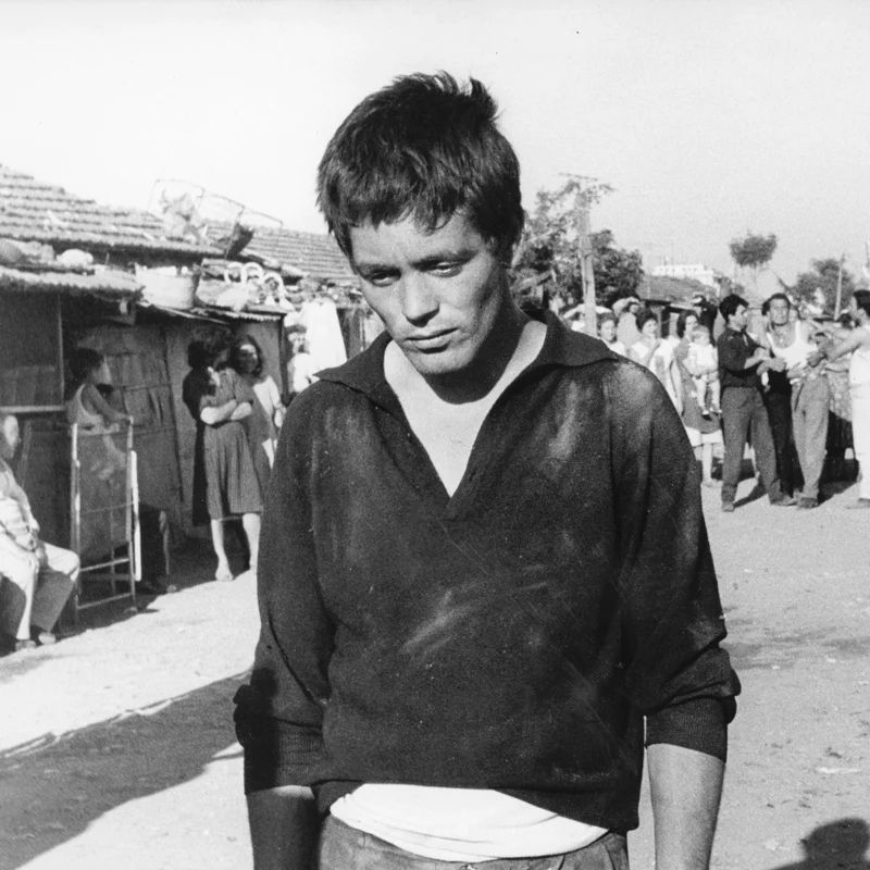 Non-professional actor, Franco Citti as Accattone in 1960-1961