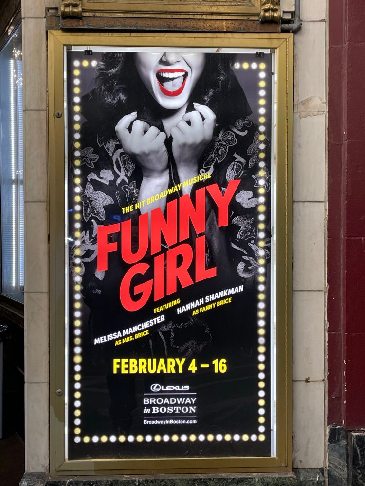 Funny Girl poster outside the Citizens Opera House in Boston