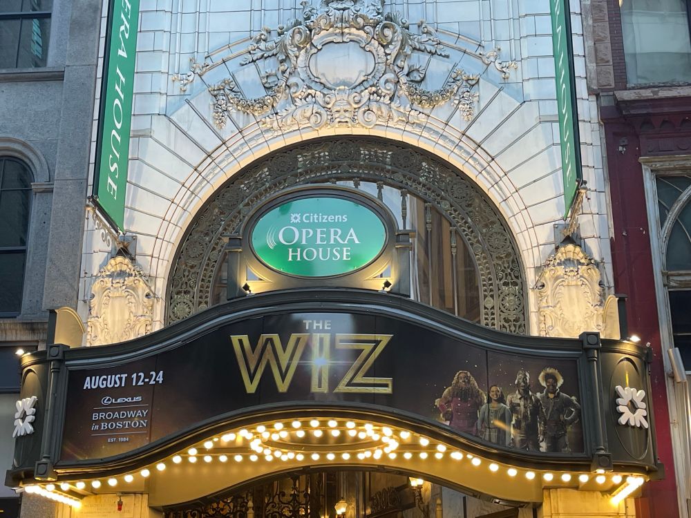 Outside the Boston Opera House in Boston, MA for The Wiz