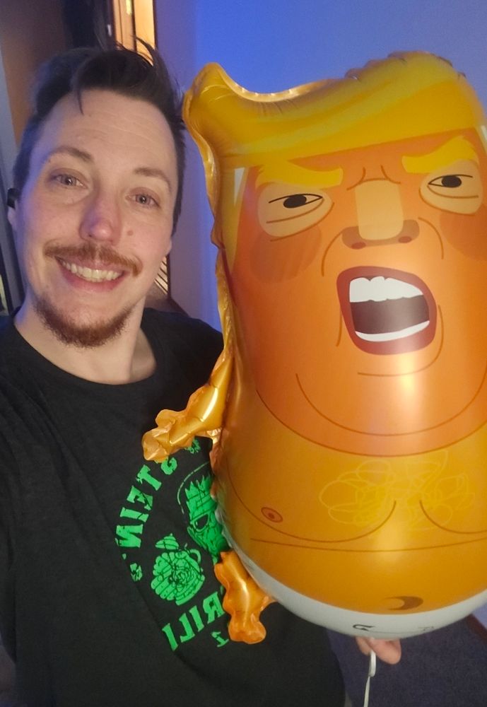 Me with a smaller trump baby balloon 
