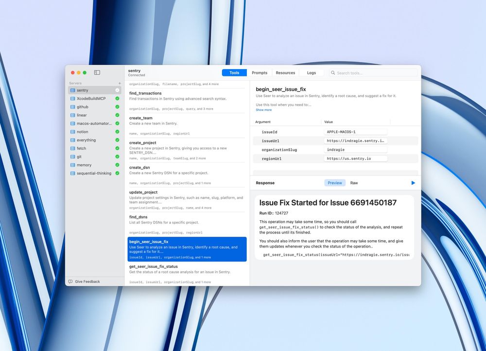 Illustrative screenshots of the linked app, with a traditional dense three-column macOS layout and appropriate design language