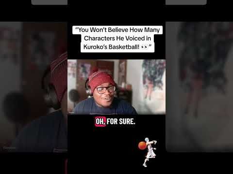 He Voiced the Most Characters in Kuroko’s Basketball! 😱🎙️ #fyp #kurokonobasket  #sportsanime