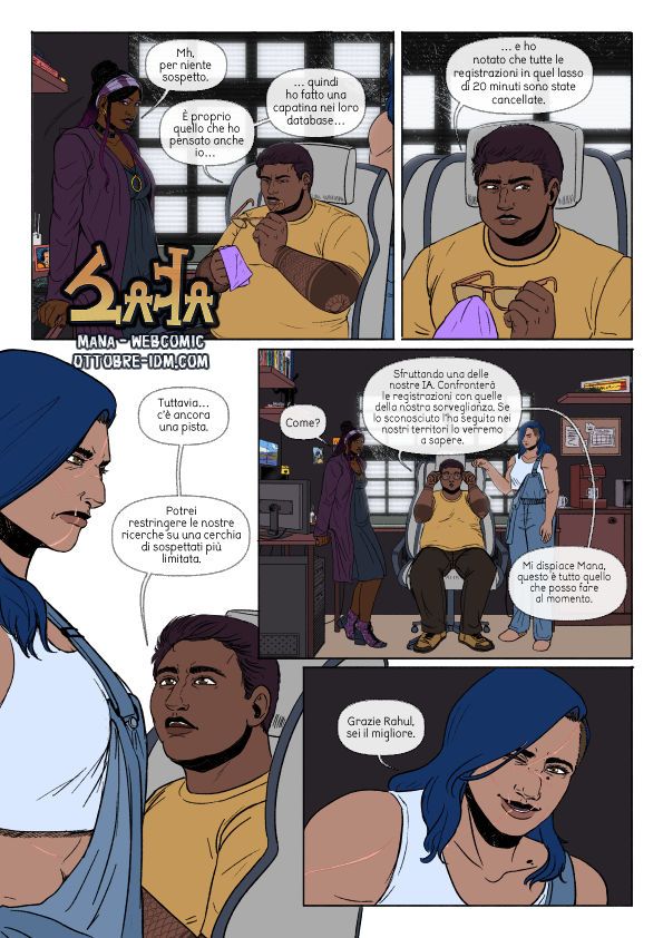 Flat colors of page 9 of MaNa's chapter 2.