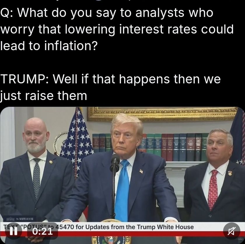 Trump at a press conference lying