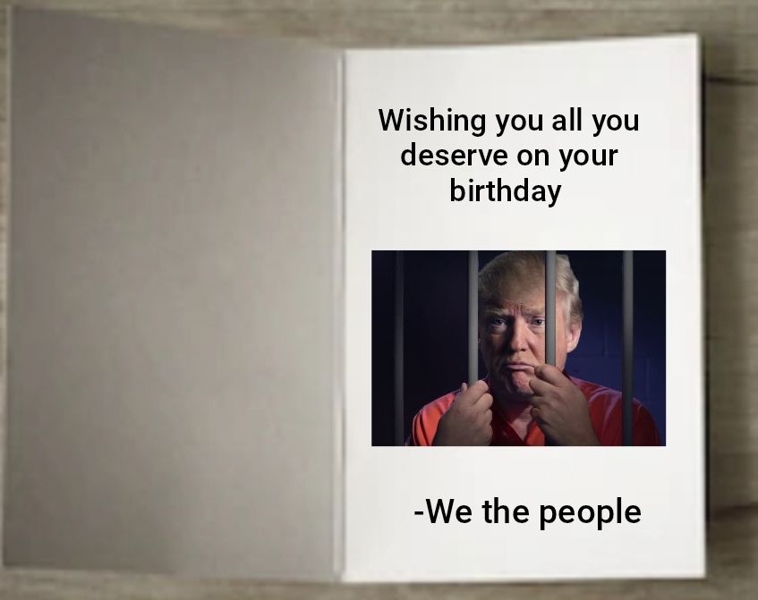 Birthday card
Wishing you all you deserve on your birthday

-We the people