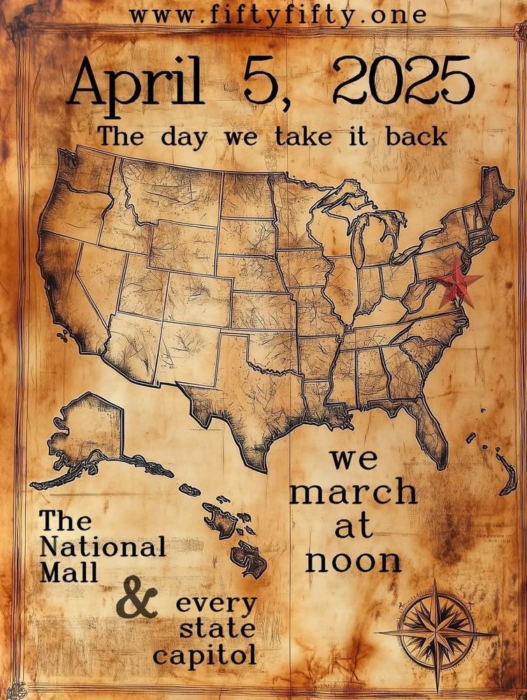 April 5
March at noon
The national mall
And every state Capitol 
