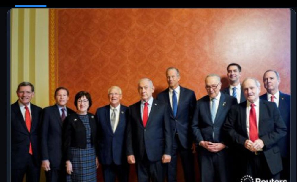 It is also a bedrock principle that the US does not endorse genocide. Yet here you are proudly getting your pic done with King Genocider Maniac, Netanyahu.