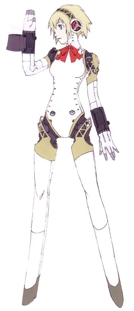 Concept art of Aigis from Persona 3
