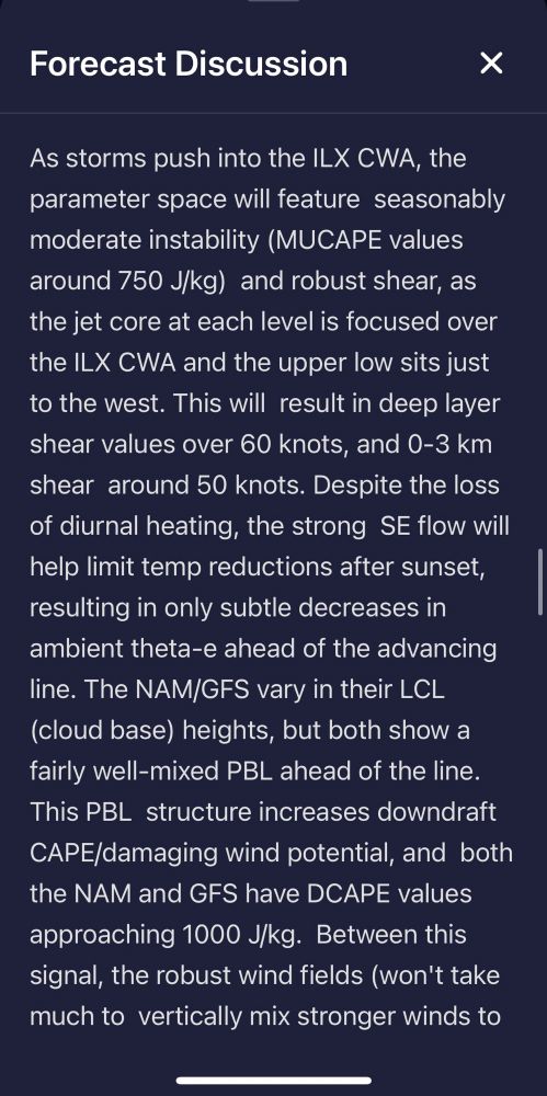 A screenshot of text from a meteorological forecast discussion (2/4)