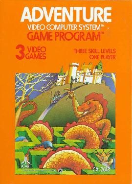 Adventure Atari 2600 game box.