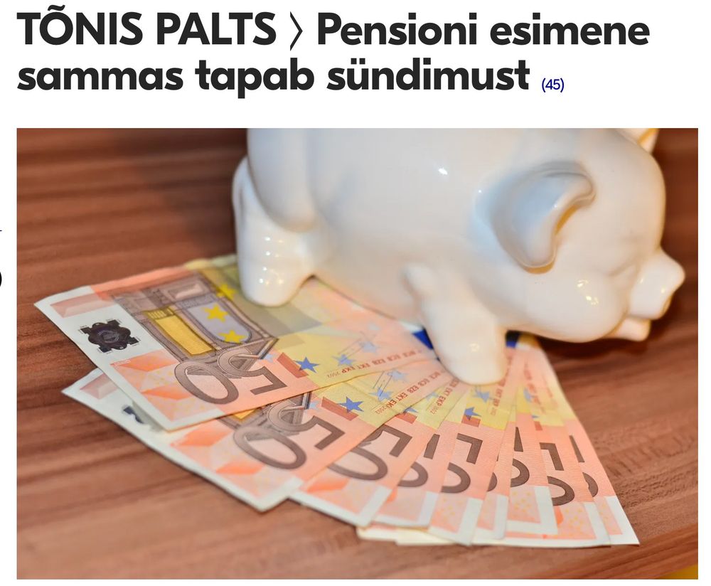 Hoiupõrsa all on 50 eurosed sedelid