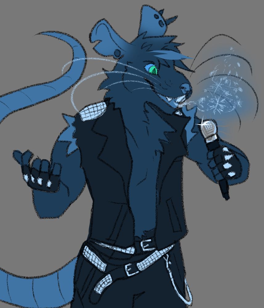 @compoundeyes.bsky.social

Calem, blue rat

Stands with a microphone in his hand. Icy, frosty breath drifts fron his mouth