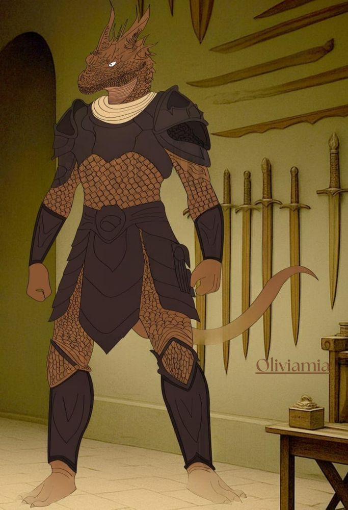 In the flickering candlelight of the armory, Kael, the dragonborn warrior, stood before a wall of swords. His sharp eyes scanned each blade, the weight of his duty pressing heavy on his shoulders. Leather creaked as he moved, the silence broken only by distant echoes and the soft twitch of his tail. A cursed dungeon awaited—its depths held a lost artifact vital to the realm. One sword seemed to call to him, its hilt warm, as if it had waited for this very moment. Kael gripped it. The kingdom’s fate was his to bear and he was ready.
.
.
.
.
#wardragons #clients #fantasyart #artcommission #onlyone #animefans #gaminglife #noai #commissionopen
