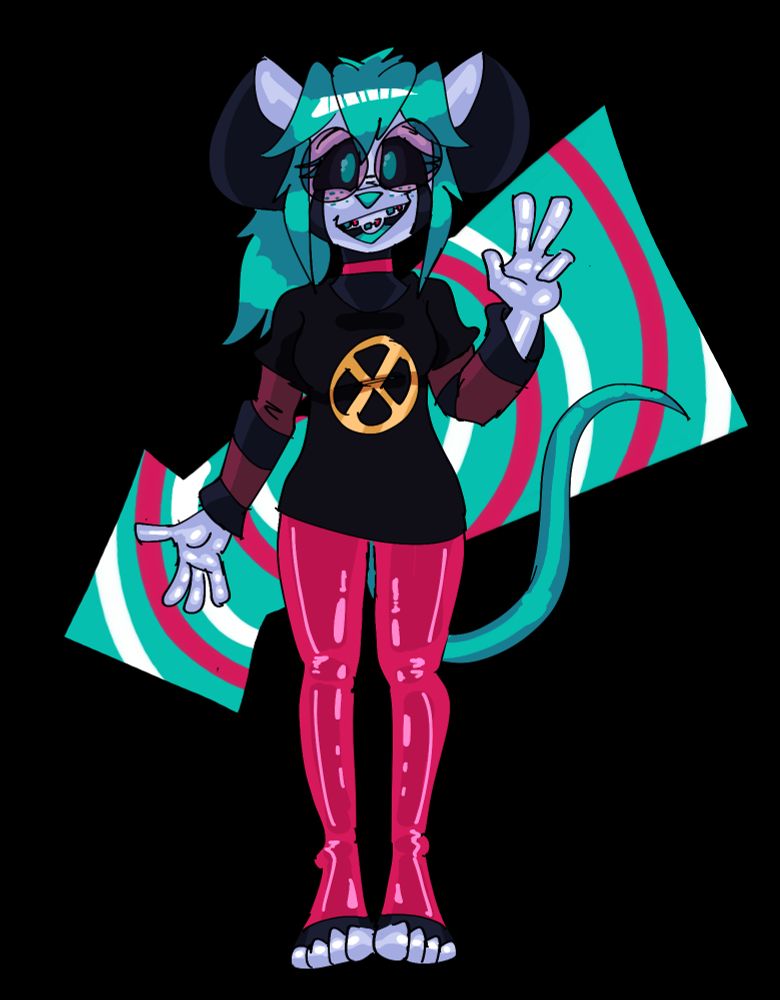 Me myself and I, the nerdy rubbermouse girl, Shreddy!