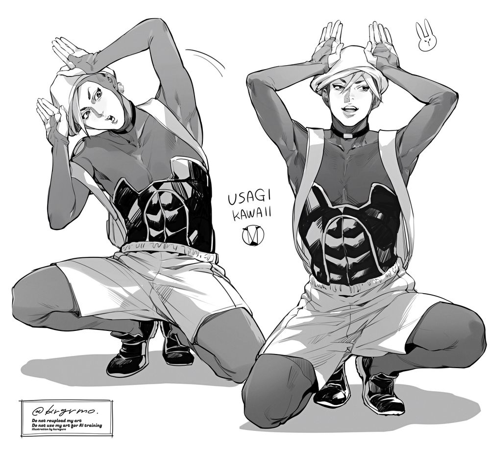 ウサギ・アロハオエのファンアート