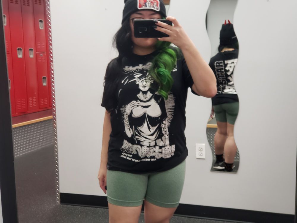 front mirror gym selfie