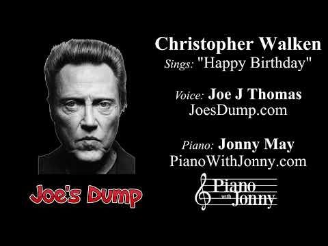 Christopher Walken sings Happy Birthday