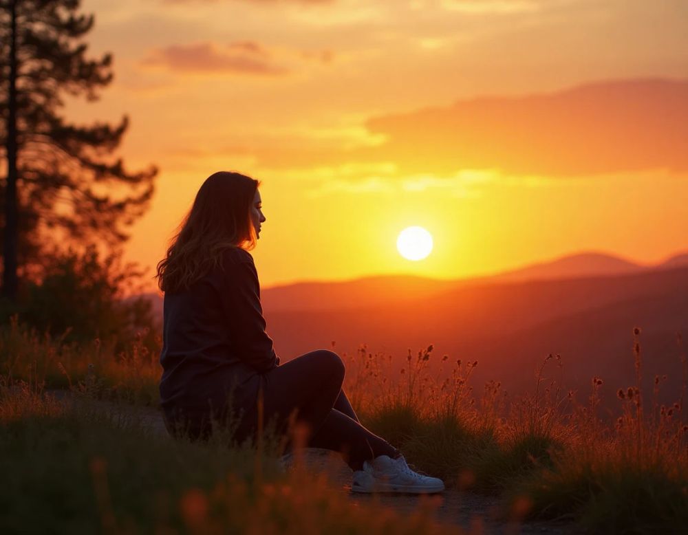 Morgengebet - Sonnenaufgang über stillem Wasser