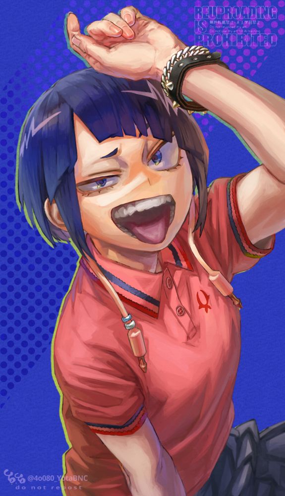 ヒロアカ　ファンアート　過去絵リメイク
フレッドペリー耳郎