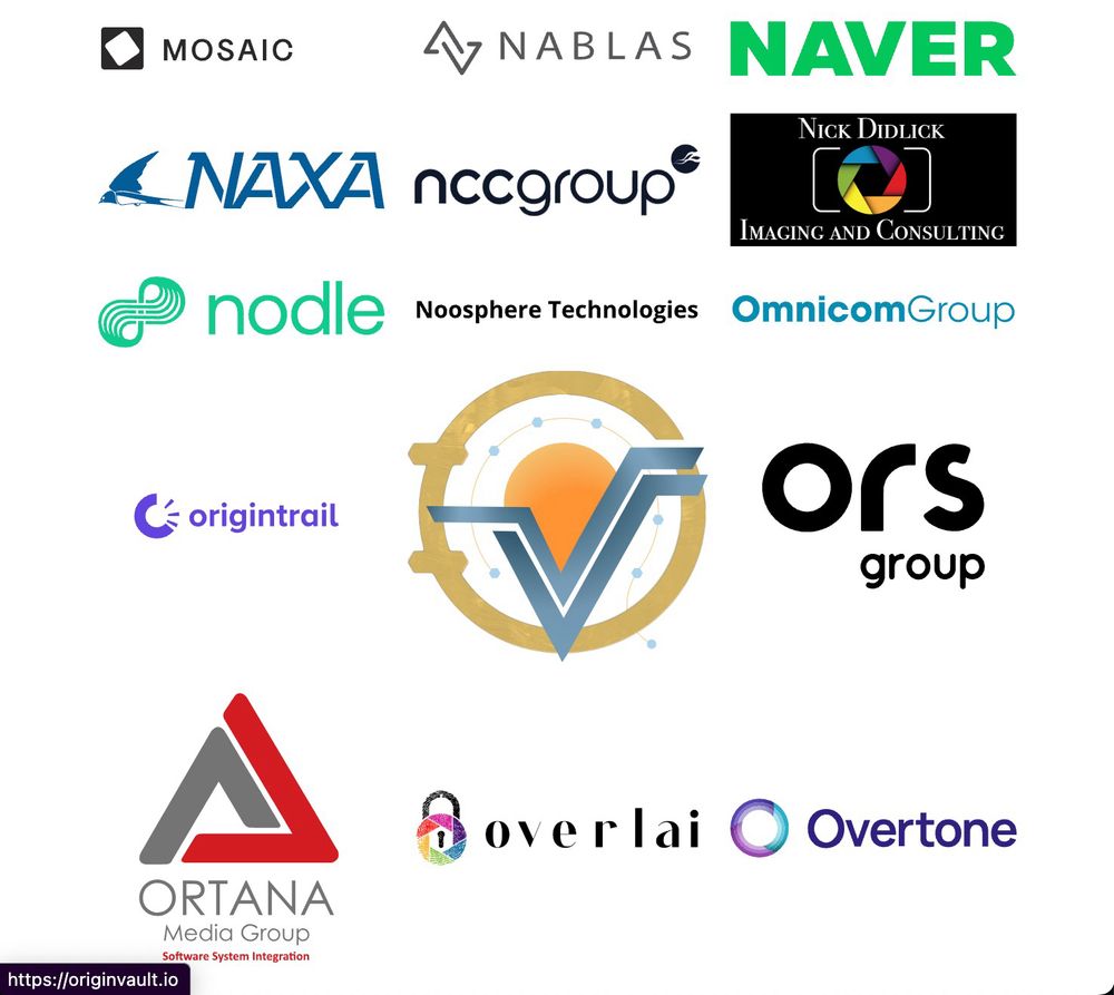OriginVault’s logo represented in the list of member logos on the C2PA website