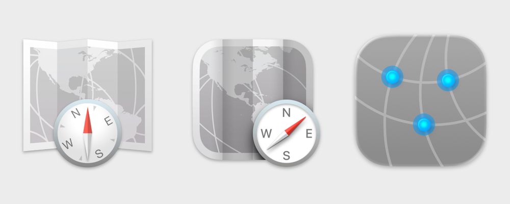 Directory Utility icons, from macOS Yosemite, Big Sir, and Tahoe. 