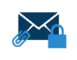Janky secure email icon. 