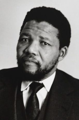 A photo of the young South African Nelson Mandela
