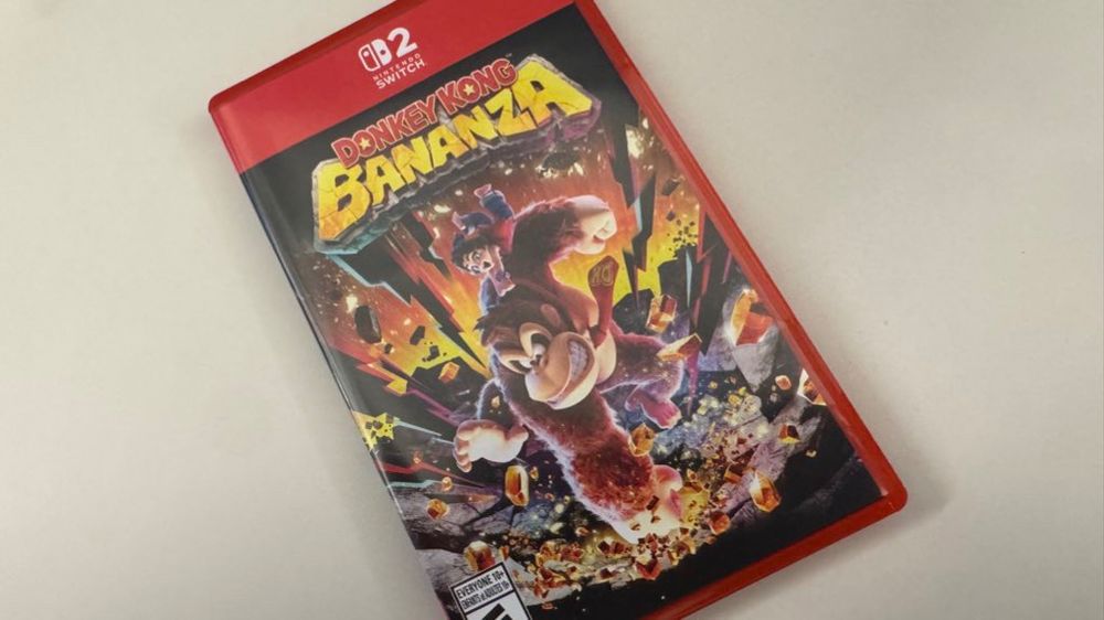 It’s a physical copy of Donkey Kong Bananza for the Nintendo Switch 2