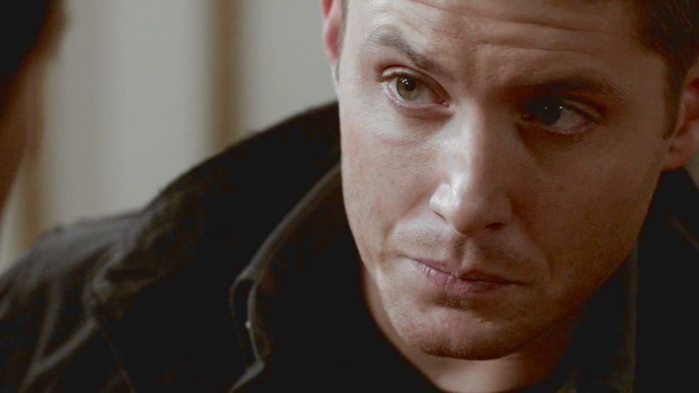 Dean catching Castiel’s eyes, the green room, Lucifer Rising.