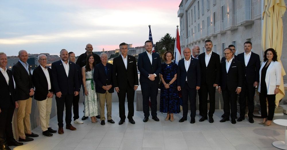 croatian politician with lindsey graham and john fetterman
