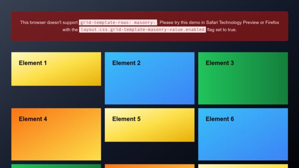 CSS Grid Masonry Demo