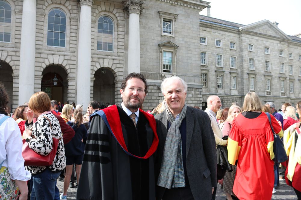 New Fellow Patrick Houlihan pictured with Fellow Emeritus John Horne
