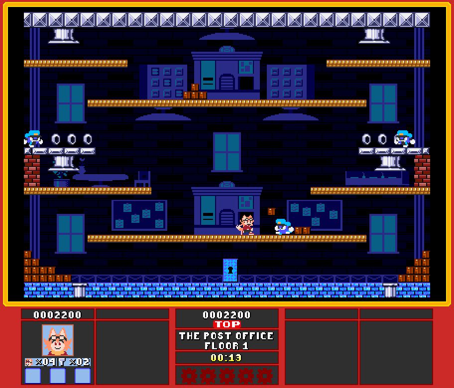 First floor of the game with the protagonist Ashley taking down bots!