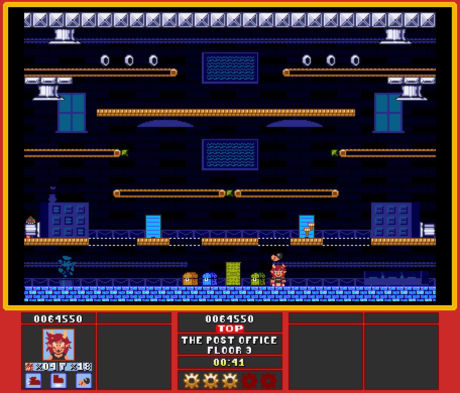 Ashley's best friend, Caryn, getting an upgrade after taking down the enemies of the third floor.