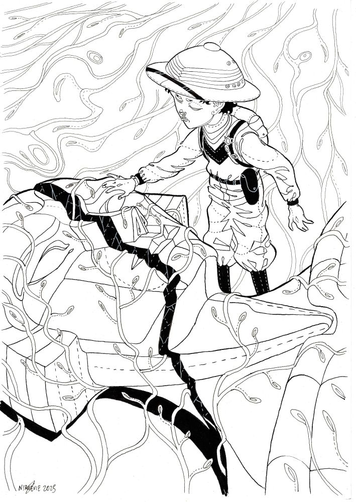 
This is a Comic Art Fans Mystery Sketch from Nir Levie. My only prompt was Johnny Sokko and His Flying Robot. Nir took this to the next level for me. I wasn't expecting so much emotion packed into a Mystery Sketch, but this hits all the feelings. I am simply blown away by this one. There are going to be more pieces from Nir in my collection in the future. Nir is represented by TDArt if you wish to reach out for some art of your own.