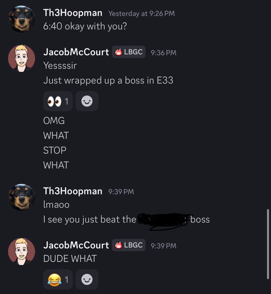 DMs about Clair obscur that tell you where I’m at in the game 